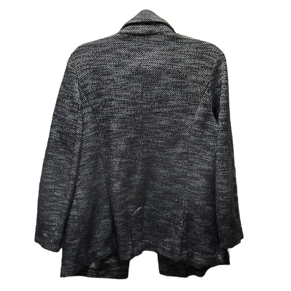 Basic Editions Black And Gray Open Front Cotton B… - image 4